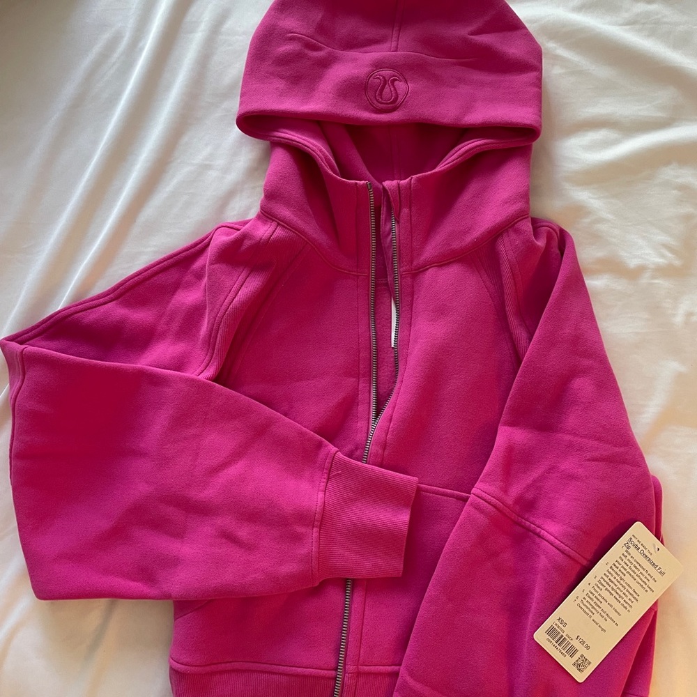 NWT Sonic Pink Oversized Scuba Hoodie